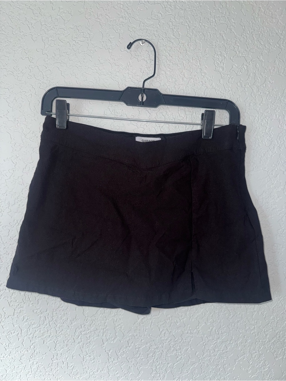 Garage Black Mini Skort - Clean A-Line Silhouette